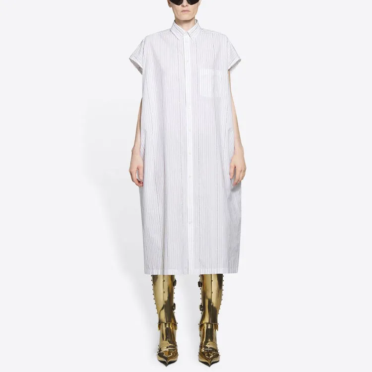 Balenciaga FW21 Sleeveless Dress Women's White-2
