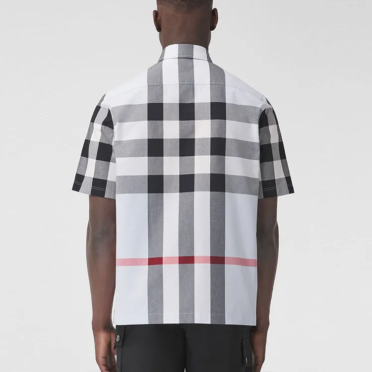 Burberry Shirts Men Light Blue-2
