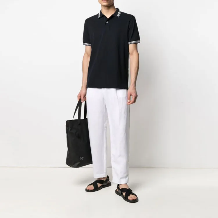 EMPORIO ARMANI Polo Shirts Men Navy Blue-2