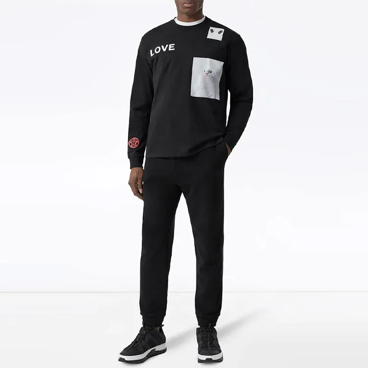 Burberry Sweatshirt Men's Black-4