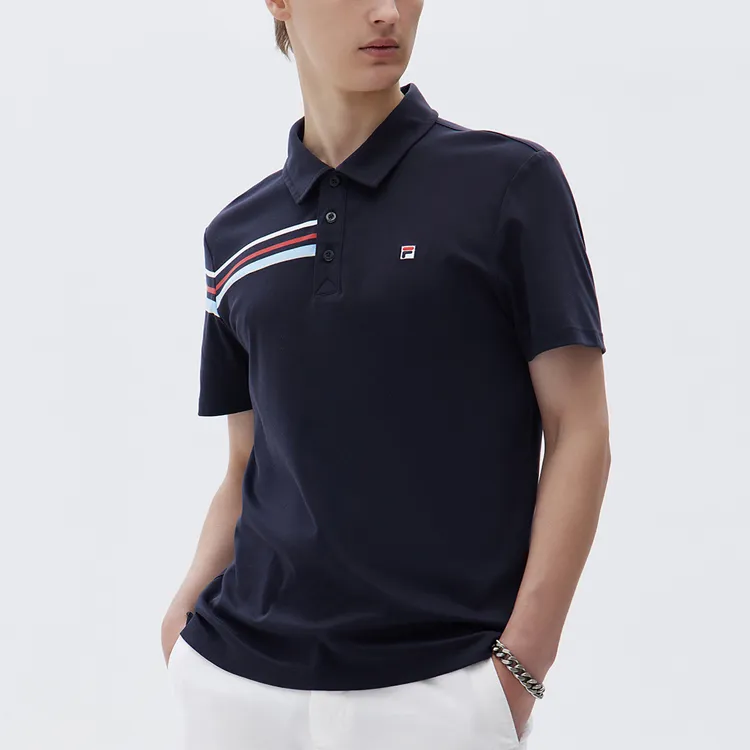FILA Polo Shirts Men Blue-5