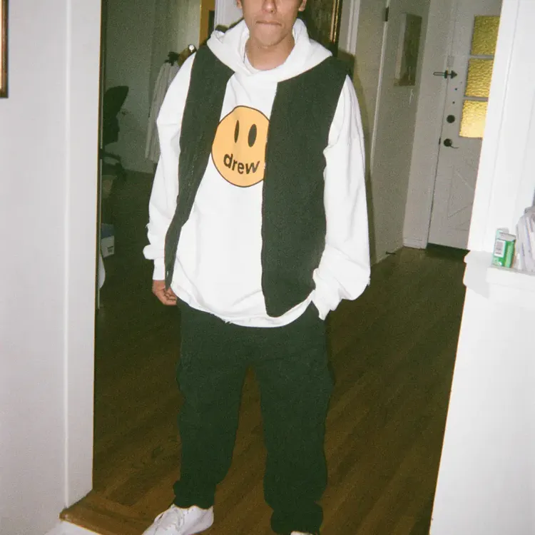Drew House Smiley Collection Sweatshirt Unisex White-2