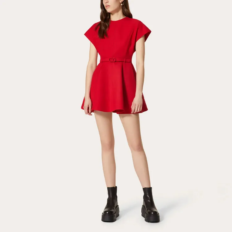 Valentino Sleeveless Dresses Women's Red-1