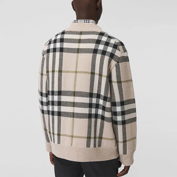 Burberry Check Pattern Cardigan-3