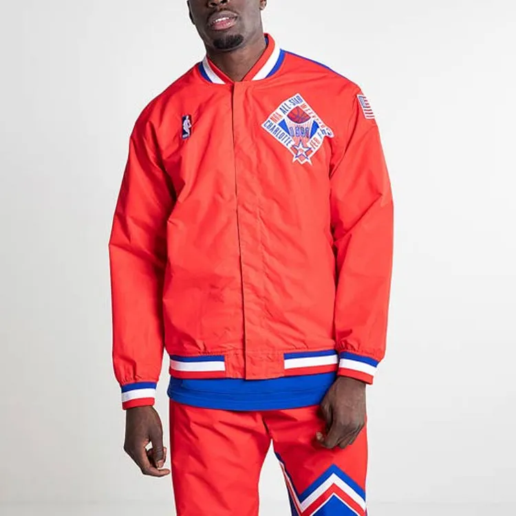 Mitchell Ness Jackets Unisex Red-2