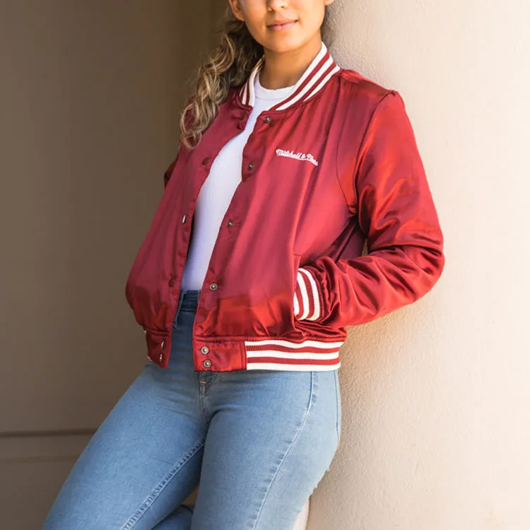 Mitchell Ness Baseball Jerseys Women's Red-2
