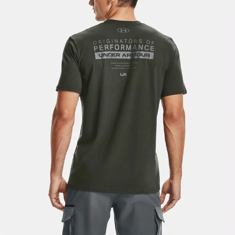 Under Armour Straight T Shirt Men's Baroque Green-4