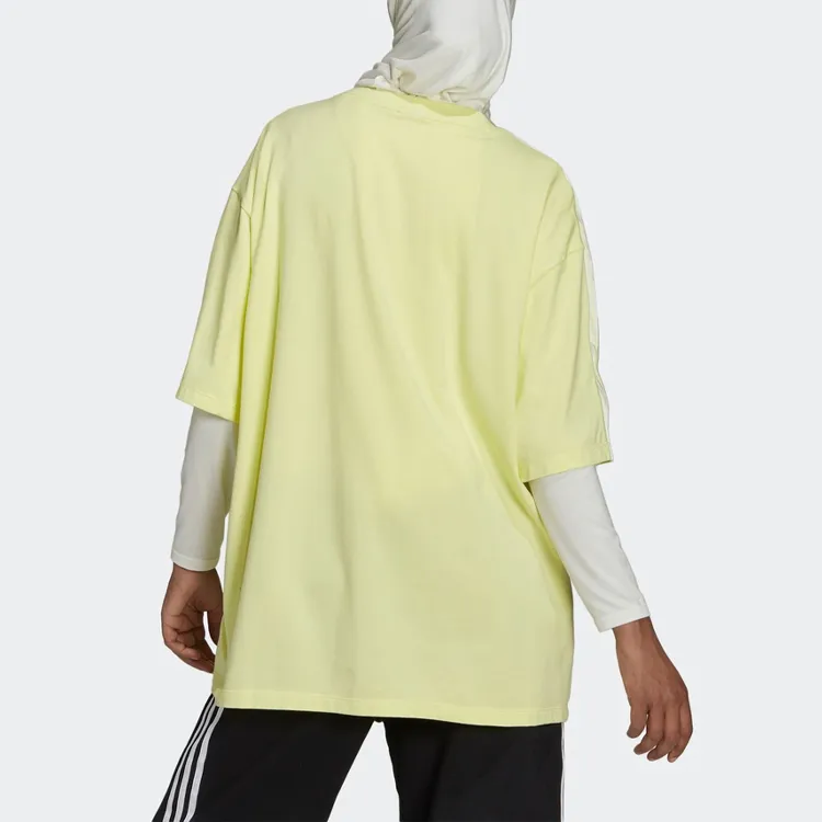 Adidas Originals Drop Shoulder Sleeve T Shirt Women's Lemon-1