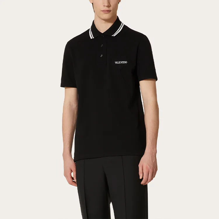 Valentino Polo Shirts Men Black-1
