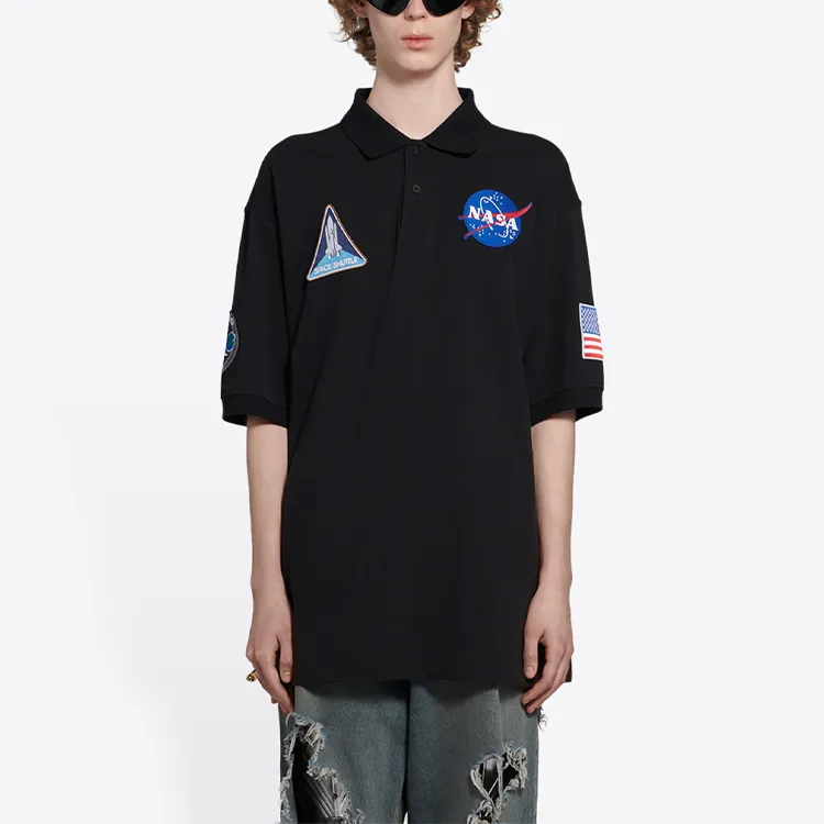Balenciaga Nasa Space Multi Patch Polo-2