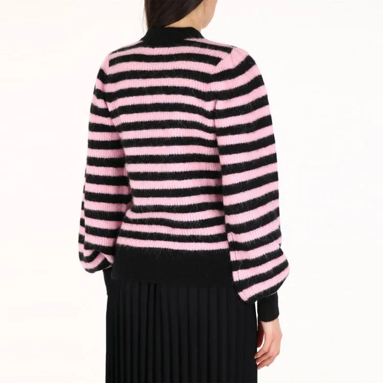 GANNI Slim Fit Sweater Women's Black-3