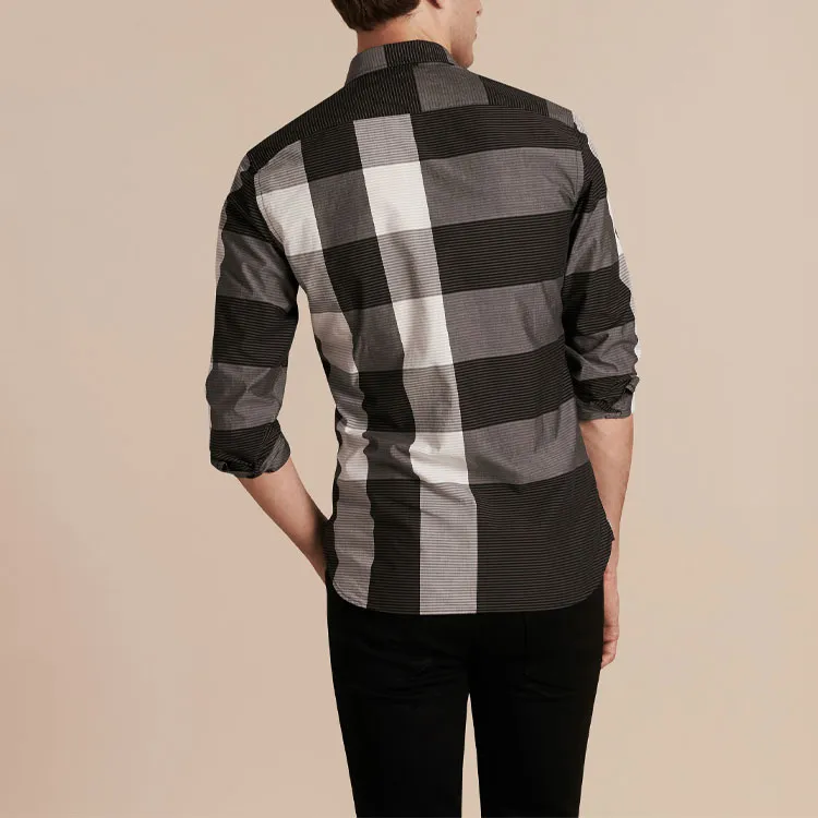 Burberry Shirts Men Black-1