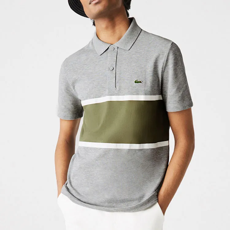 LACOSTE Polo Shirts Men Gray-2