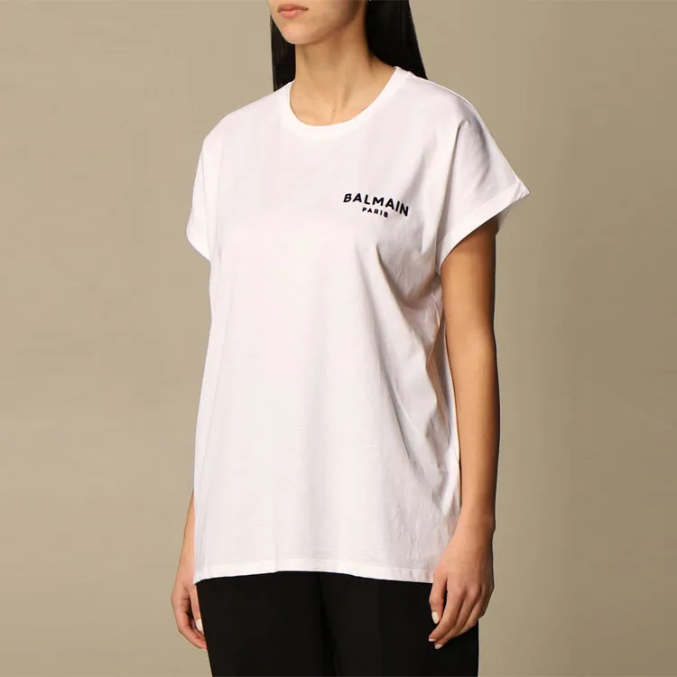 BALMAIN T Shirts Women's White-5