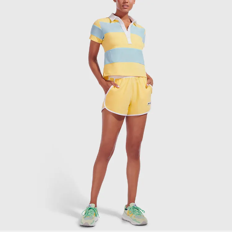 Staud X New Balance Polo Shirts Women's Yellow Blue-1