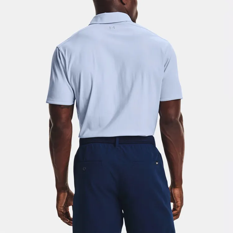 Under Armour Luxe Polo Shirts Men Blue-3
