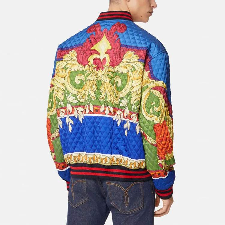 VERSACE Jackets Men Blue-3