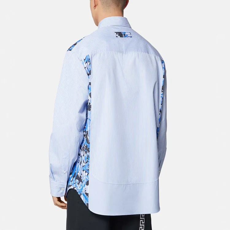 VERSACE Shirts Men Blue-2
