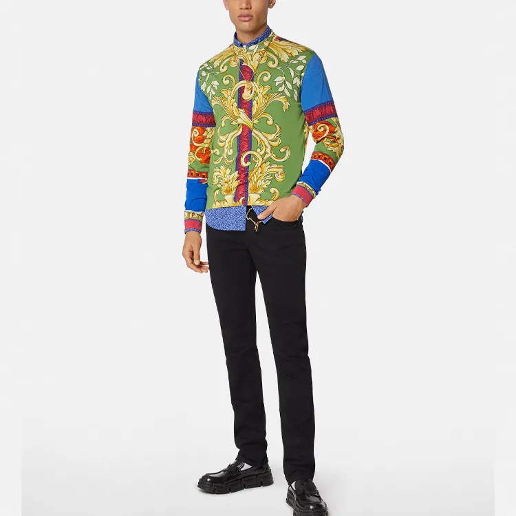 VERSACE T-Shirts Men Green-1