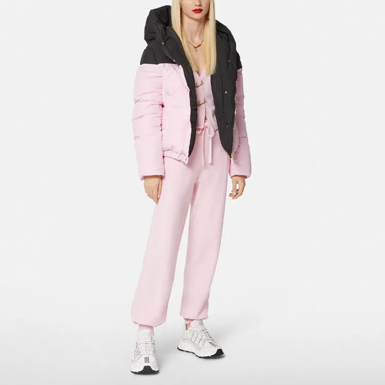 VERSACE Safety Pin Cashmere Cardigan 'Pink'-3