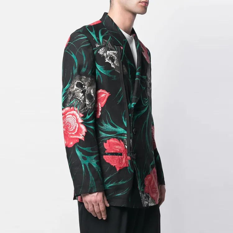 Yohji Yamamoto Floral print Shirt Jacket-3