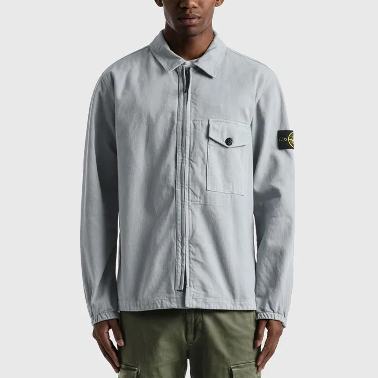 STONE ISLAND Jacket Fall Men's Pearl Gray-3
