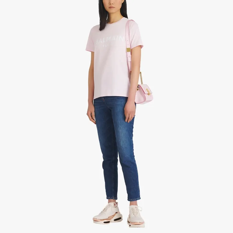 BALMAIN T-Shirts Women's Pink-2