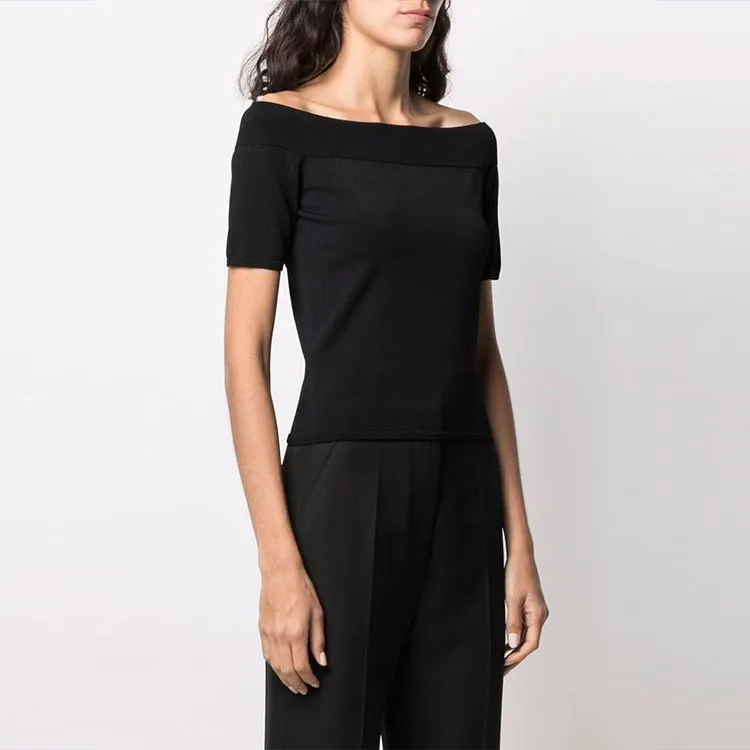 Alexander McQueen Off Shoulder Short Sleeved Top-3