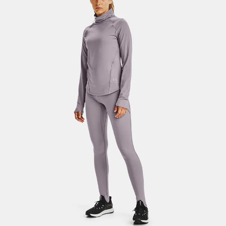 Under Armour Raglan Sleeve T Shirt Women's Purple-4