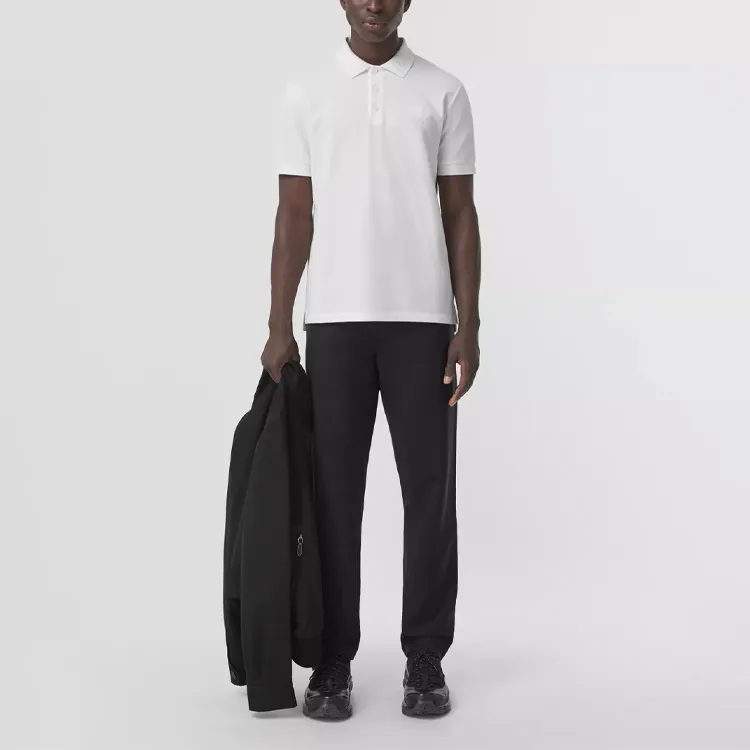 Burberry Monogram embroidered Polo Shirt-2