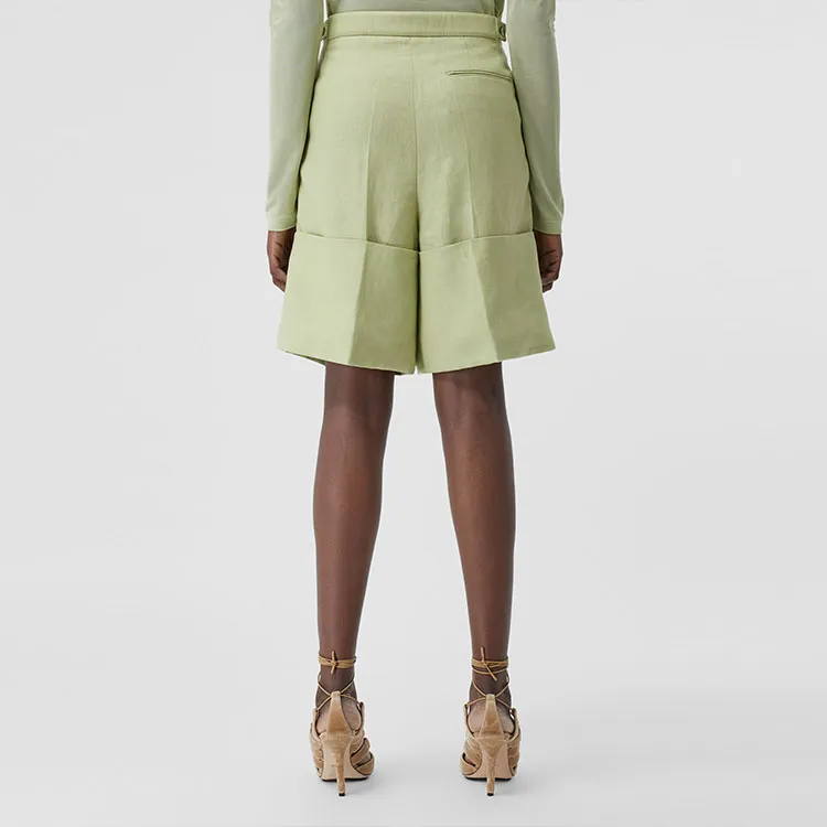 Burberry Casual Shorts Women's Mist Green-2
