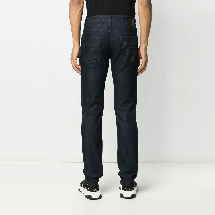 FENDI Jeans Men Dark Blue-7