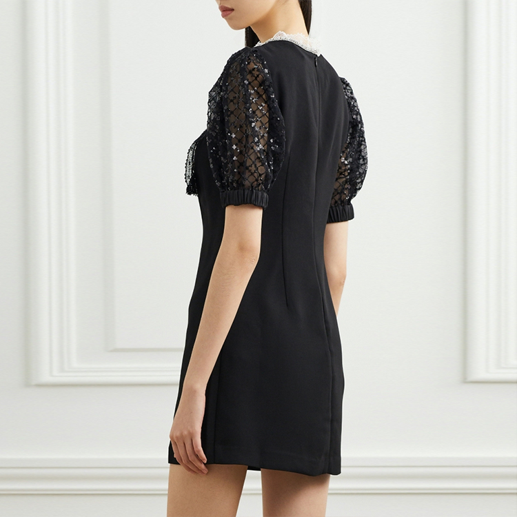 【特別送料無料！】 Self-portrait Short-Sleeved Cheap - Black Women's Dresses トップス