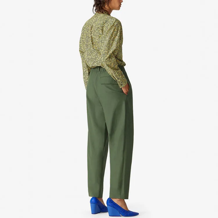 KENZO Casual Pants Women's Dark Khaki-2