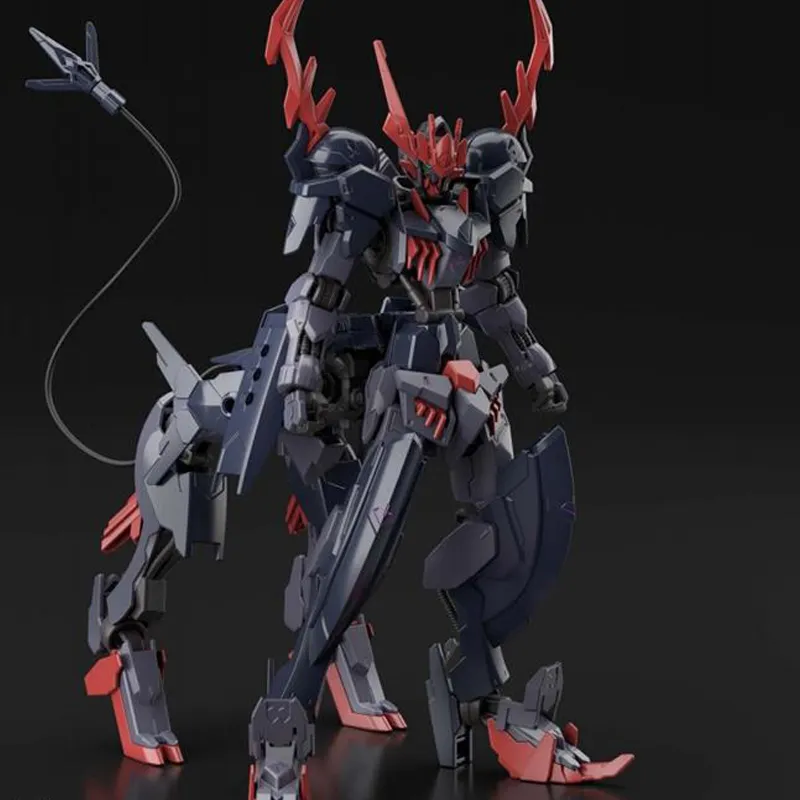 BANDAI Hg 1/144 Scale Gundam Barbataurus Model Kit Black-3