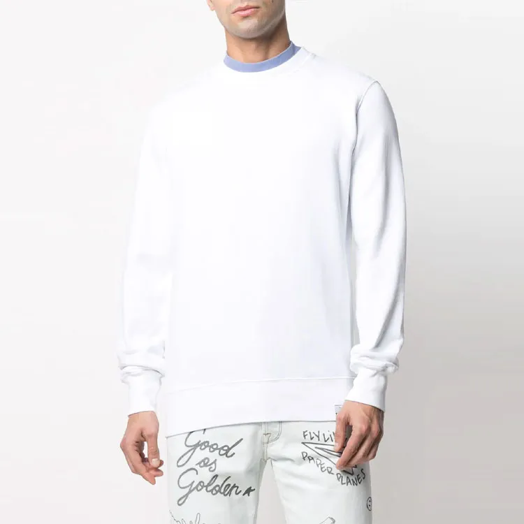 Golden Goose Sweatshirts Men White-3