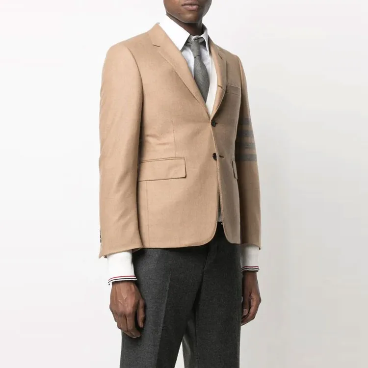 THOM BROWNE 4 Bar Motif Single breasted Blazer-3
