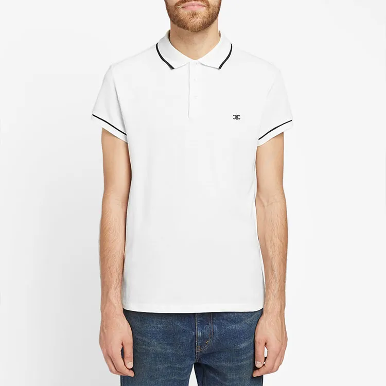 CELINE Polo Shirts Men White-2