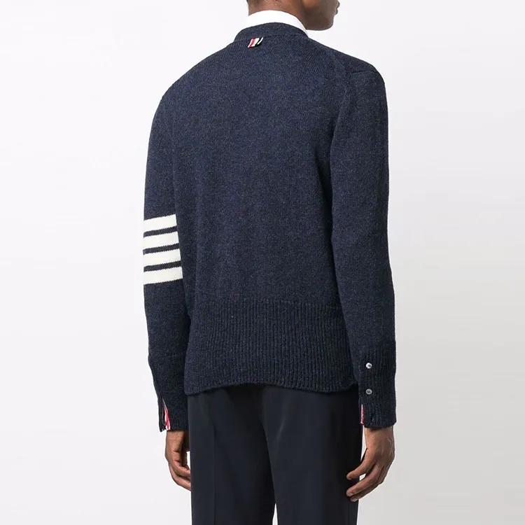 THOM BROWNE Sweaters Men Blue-2