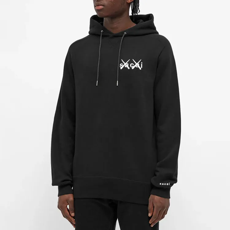 Kaws X Sacai Sweatshirts Men Black-2