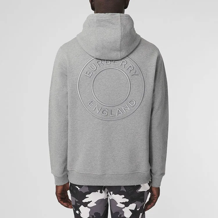 Burberry Letter Graphic Appliqué Hoodie-3