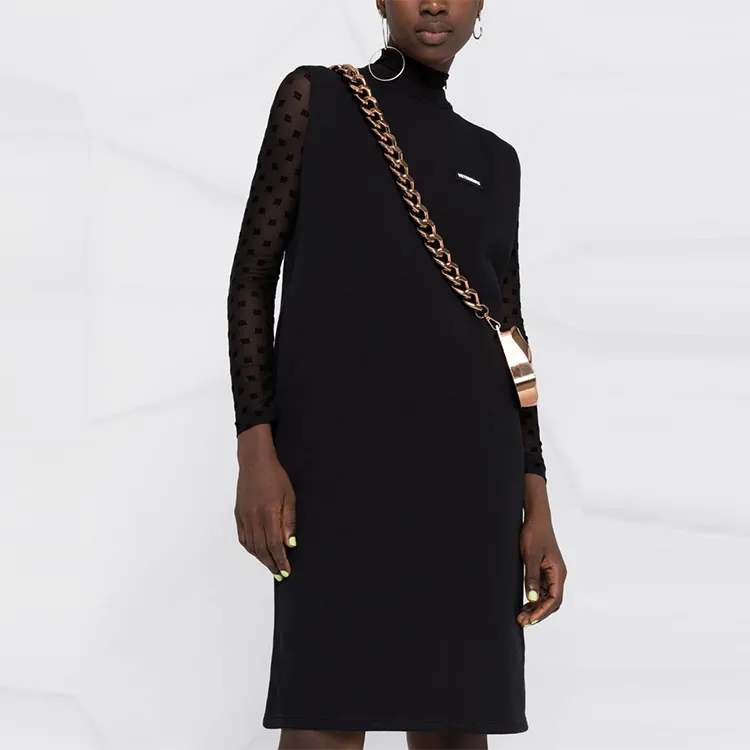 Vetements Sleeveless Dresses Women's Black-4