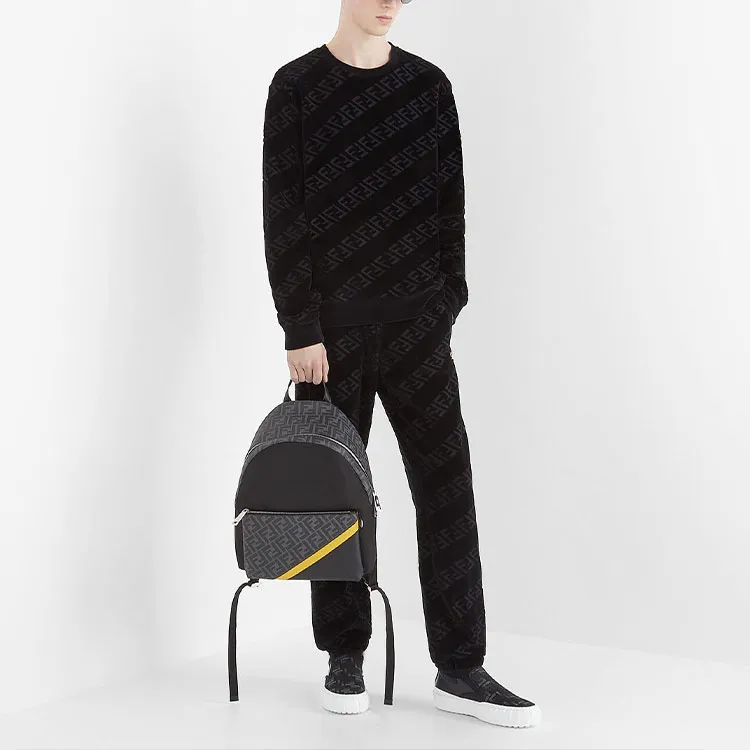 FENDI Ff Monogram Printed Track Pants-2
