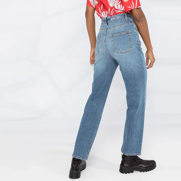 PALM ANGELS Jeans Women's Blue-4