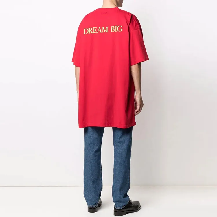 Vetements T-Shirts Unisex Red-2