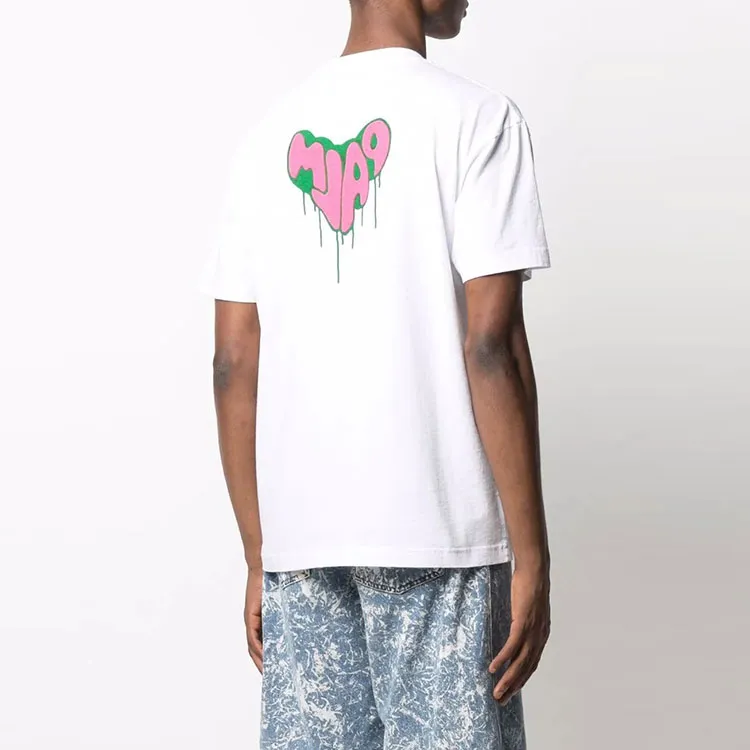 PALM ANGELS Spray Heart T shirt-3