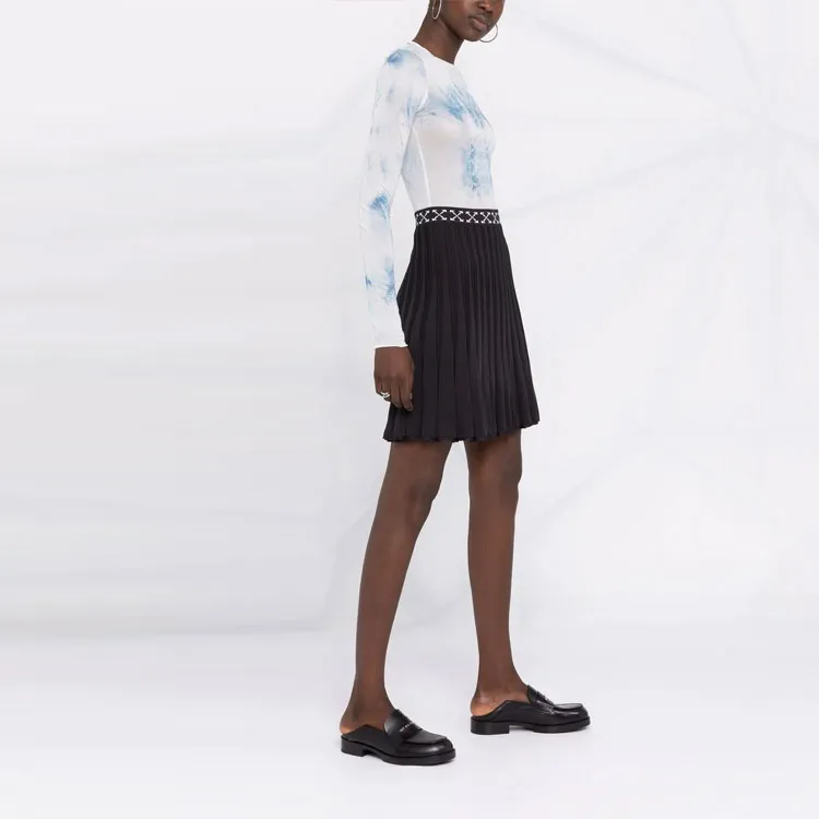 OFF WHITE FW21 Casual Long Skirts Women's Black-3