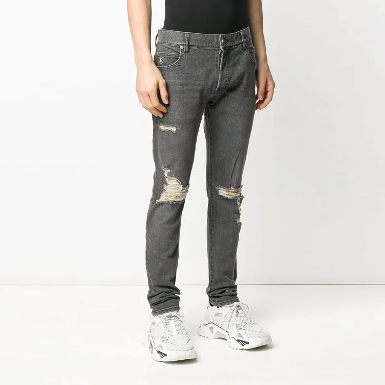 BALMAIN Jeans Men Black-3