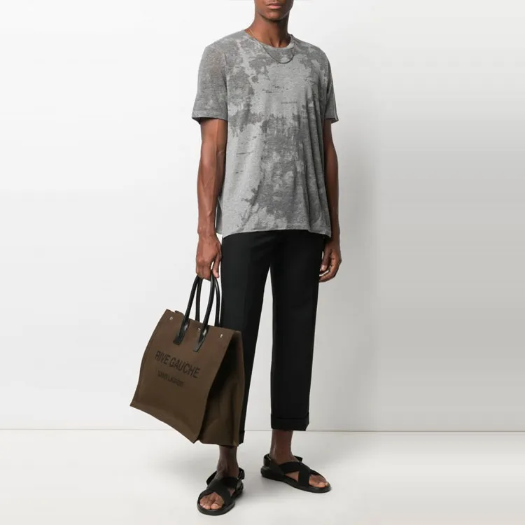 SAINT LAURENT Rive Gauche Devore T Shirt-3