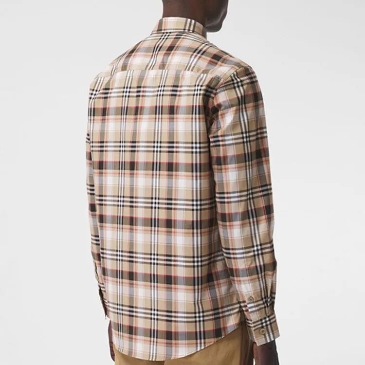 Burberry Shirts Men Black-4